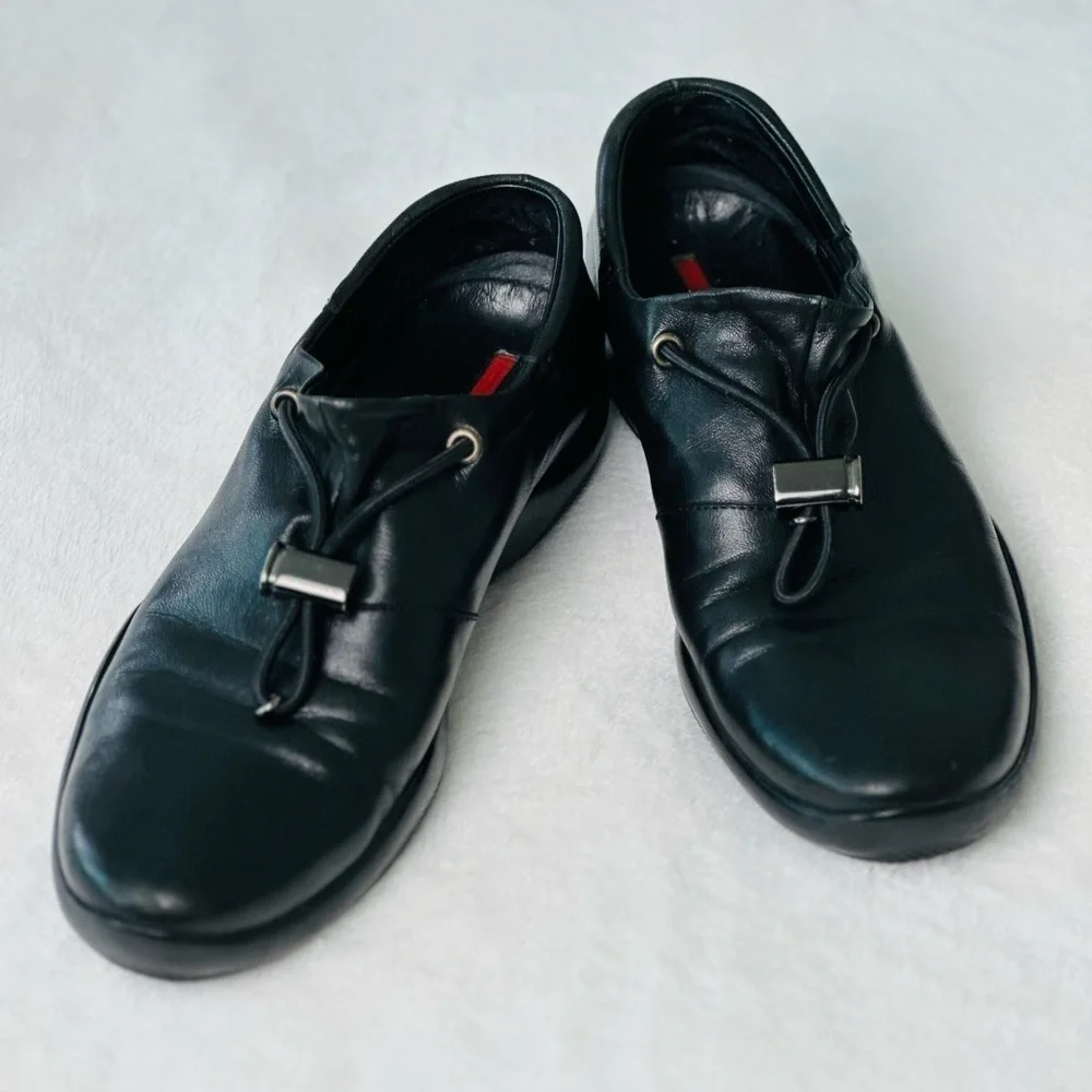 Prada Toblach Men’s Leather Sneakers Size 37